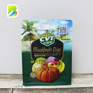 Customized Food Grade Doypack Flat Bottom Side Gusset Plastic Packing Pouch For Raisins/nuts/dried Fruit Packaging Bag