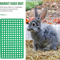 Tapis de sol en plastique portable pour cage à lapin, grille creuse anti-morsure, antidérapant, lavable, pour cage à petits animaux, toutes saisons