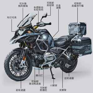 Modelo a Escala 1:7 <span class=keywords><strong>de</strong></span> Motocicleta XLG Water Bird R1250GS, <span class=keywords><strong>de</strong></span> Aleación, con Pulverizador, Simulación <span class=keywords><strong>de</strong></span> Metal, <span class=keywords><strong>para</strong></span> Colección y Regalo - Product Image 4