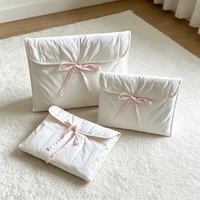 Housse de tablette matelassée, pochette pour ordinateur portable grande capacité, sacoche décontractée et simple pour tablette et ordinateur portable