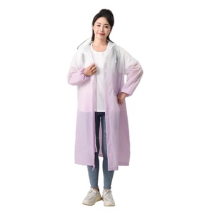Imperméable de moto simple réutilisable pour hommes et femmes Long Full Body Imperméable à la pluie Riding Special Electric Bike Waterproof EVA Logo Hood - Product Image 2