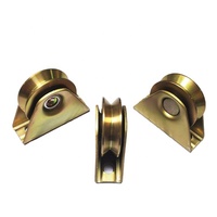 Roue de porte coulissante avec roulement, rainure en U, Support interne, poulie de porte coulissante