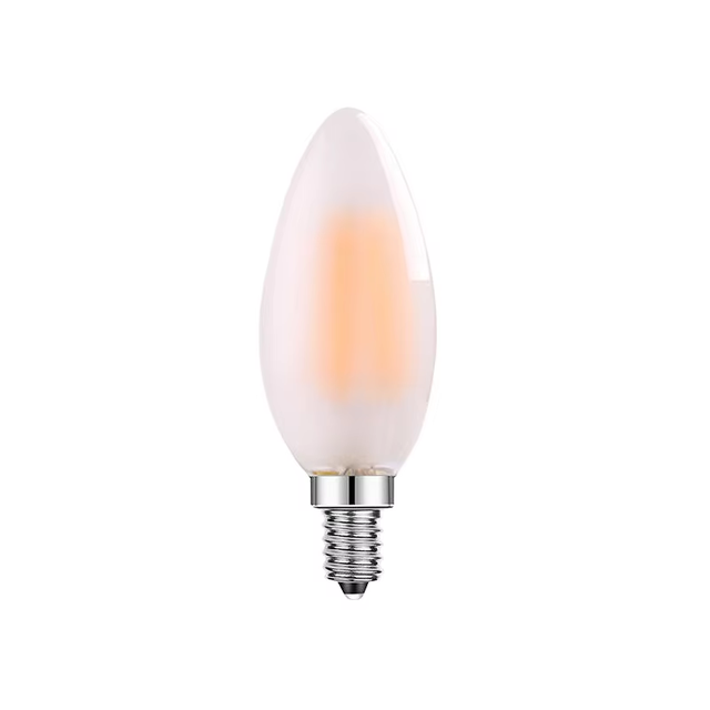 C35 LED Filament Bulb E12 Edison Vintage Light Bulb Glass Bubble Replaceable Indoor Furniture Light AC Power Plastic Lamp Body