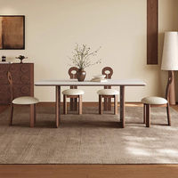 Nouvelle Arrivée 2026 – Table à Manger en Bois Massif Style Vintage Simple, Vente en Gros Usine, Meilleure Vente
