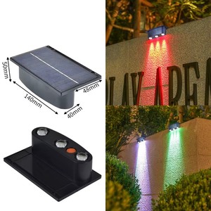 โคมไฟติดผนังโซลาร์เซลล์ LED สำหรับสวน ระเบียง บันได หรือรั้ว ขนาดเล็ก กันน้ำ เหมาะสำหรับใช้งานกลางแจ้ง - Product Image 6