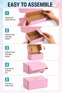 Wholesale Recycled Kraft Paper Box <b>Packaging</b> Corrugated Paper Box <b>Small</b> Mailer Paper <b>Boxes</b> with Self Adhesive Strip - Product Image 2