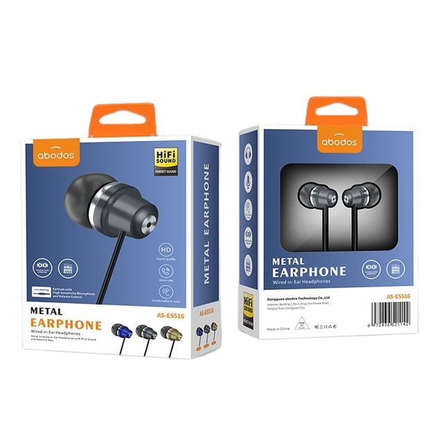 Abodos 3.5mm Cinema Surround Sound In-ear Wired Earphone with Pure Sound