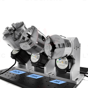 Axe rotatif universel à 3 griffes avec trou traversant, diamètre 80mm 100mm 125mm maximum pour graveur laser CO2 à fibre - Product Image 1
