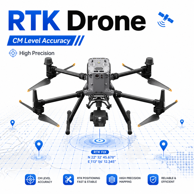 MATRICE 350 RTK Drone High Precision Positioning Multi GNSS 20km Range Long Flight Time Industrial UAV Surveying Mapping