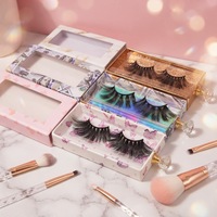 Faux cils en vison synthétique, imperméables, épais, texture spectaculaire, pour salons du Moyen-Orient, maquillage professionnel, vente en gros, articles en stock