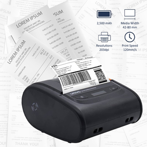 เครื่องพิมพ์บาร์โค้ดไร้สายแบบพกพาขนาดเล็กสำหรับสติกเกอร์ฉลาก EU Imprimante Thermique Sans Fil - Product Image 1