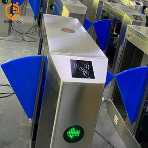 Eissolution Tourniquet de barrière <span class=keywords><strong>à</strong></span> rabat <span class=keywords><strong>à</strong></span> double voie <span class=keywords><strong>à</strong></span> vitesse rapide personnalisé Porte de tourniquet de barrière <span class=keywords><strong>à</strong></span> rabat de contrôle d'accès d'entrée de sécurité - Product Image 3