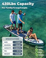 Flypark - Stock d'entrepôt européen en gros - Dropshipping - Planche à pagaie gonflable pour le surf, la pêche et le SUP - Prête à être expédiée