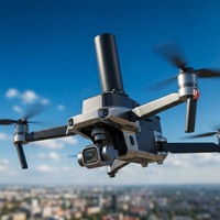 Antenne hélicoïdale RHCP haute précision et gain élevé 2dBi GPS L1/L2 BDS B1/B2/B3 GLONASS G1/G2/G3 avec connecteur SMA-J pour drone d'aviation