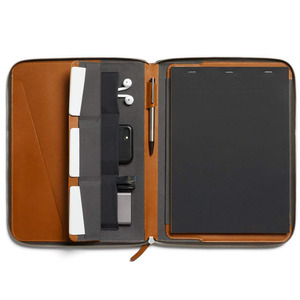 Tùy Chỉnh Tập Tin Pouch Đa Chức Năng Danh Mục Đầu Tư Thư Mục Cao Cấp Da Máy Tính Xách Tay Cặp Wih Dây Kéo - Product Image 3