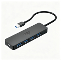 Extenseur de port USB pour ordinateur portable avec bande passante de 5 Gbps, répartiteur USB 3.0 entièrement compatible avec les stations de travail Windows et Mac