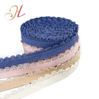 Bande élastique picot en nylon de 10 mm de haute qualité, écologique, douce et agréable pour la peau, avec bord festonné, pour soutien-gorge et sous-vêtements