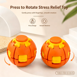 New Colorful 3D Printed Fidget Stress <b>Ball</b> Press Rotating Finger Spinner Portable Pocket Educational Stress Relief Toy - Product Image 1