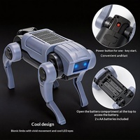Jouet robot électrique pour enfants, chien mécanique à piles, chiot électrique de simulation, animal de compagnie intelligent, puzzle pour garçons et filles