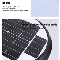 Lampe de jardin solaire étanche pour l'extérieur de la maison