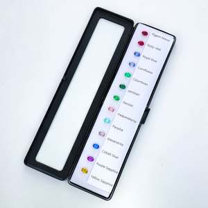 Tableau des couleurs des pierres précieuses cultivées en laboratoire à vendre - Product Image 3