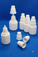Flacon compte-gouttes en plastique de qualité médicale pour solution d'iode povidone, liquide antiseptique
