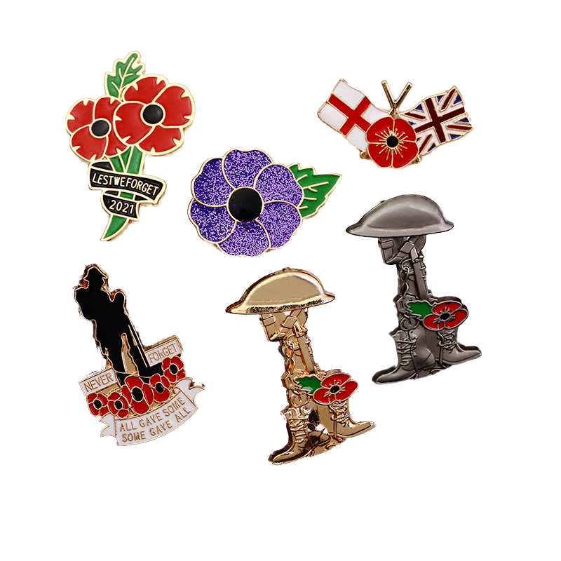 2026 Trending Factory Custom Enameled Poppy