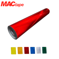 Film rétroréfléchissant microprismatique ORAFOL 9910 rouge, feuille réfléchissante à haute performance grand angle, série ORALITE permanente
