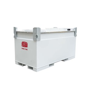 Serbatoio Diesel Portatile SUMAC da 500 Galloni, Serbatoio Carburante <span class=keywords><strong>in</strong></span> Acciaio a Doppia Parete Montato su Piattaforma con Indicatore Meccanico del Livello Carburante - Product Image 4
