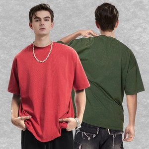 Fabricante de Ropa, Camisetas Personalizadas de Estilo Urbano, 230g, 100% Algodón, Lavado Ácido Vintage, Tallas Grandes - Product Image 1