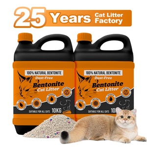 Custom Logo Fragrance Scented Bentonite Cat Litter Lavender Fragrance Odor <b>Control</b> Technology Low Dust 10L 20L Bulk for Importer - Product Image 1