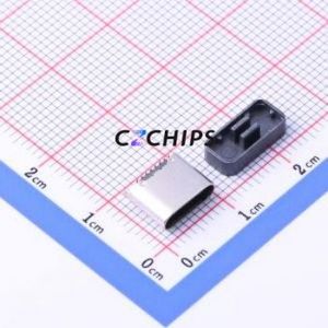 KH-TYPE-C-L6.5-16P-STM USB Connector SMD Connector Type-C Female Vertical Mount 16P - Product Image 1
