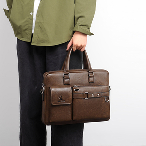 कस्टम ढोना लैपटॉप mens चमड़े की अटैची बैग - Product Image 5