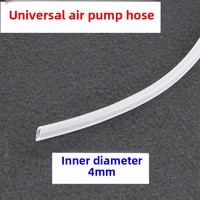 Tuyau de rechange pour aquarium, tube souple en PVC de 4 mm de diamètre intérieur, compatible avec les pompes à air, les diffuseurs d'oxygène et les accessoires.