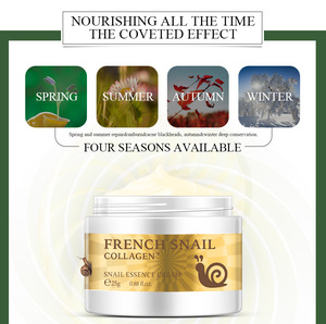 Crème pour le visage, soins pour la peau, réparatrice, Anti-âge, éclaircissante, escargot, collagène, <span class=keywords><strong>français</strong></span> - Product Image 3