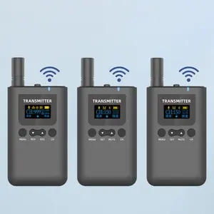 UHF 투어 가이드 리시버가있는 2.4GHZ 투어 가이드 헤드셋 시스템 오디오 투어 가이드 시스템