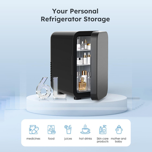 Mini-<span class=keywords><strong>réfrigérateur</strong></span> portable 6L neuf d'usine, double fonction chauffage et refroidissement, <span class=keywords><strong>porte</strong></span> transparente pour usage domestique - Product Image 6