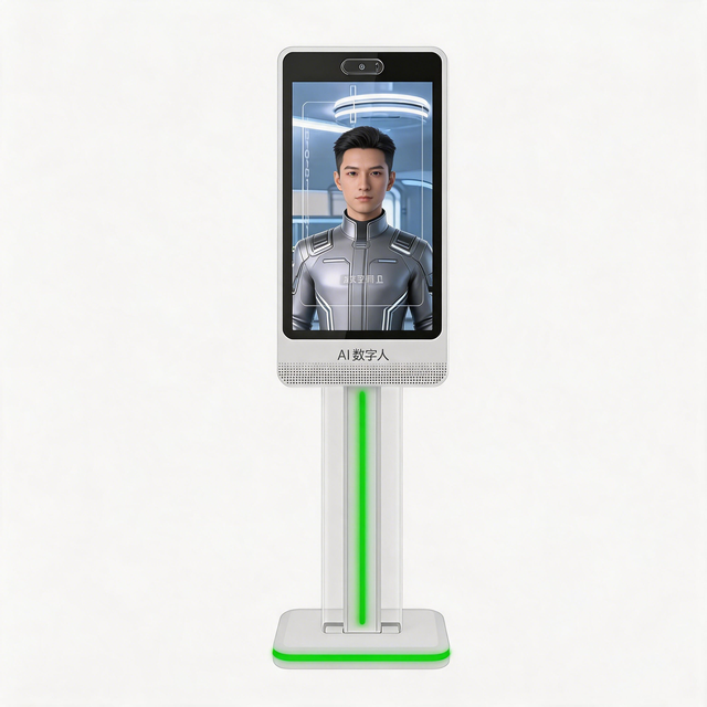 AI Powered 32 Inch AI Interactive Kiosk Touchscreen LED Light Customer Digital Human Interactive Display Commercial Retail