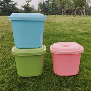 กล่องเก็บข้าวทรงสี่เหลี่ยมผืนผ้า ฝาปิดแบบผสมสี สำหรับใช้ในครัวเรือน - Product Image 4