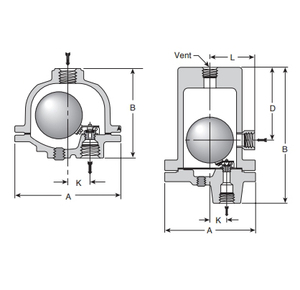 Siphons de vidange en acier forgé 21-312 à action fixe et rapide pour débits jusqu'à 3900 lb/h (1 769 kg/h) et pressions jusqu'à 1 000 psig (69 bars) - Product Image 3