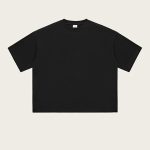 T-shirt Homme Oversize 220 GSM 100% Coton Tricoté Col Rond Manches Courtes Uni Décontracté Streetwear - Product Image 3