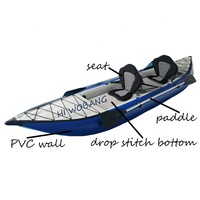 Vente en gros de Chine meilleure vente Kayak gonflable assis dans le kayak de pêche bateau de pêche gonflable