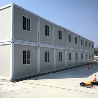 Maison conteneur préfabriquée TOPPRE de haute qualité 40' (20 pieds) à assemblage rapide, deux étages, conception détachable pour usage bureautique