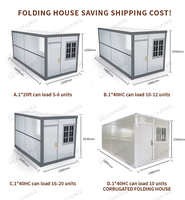 Maison préfabriquée à construction rapide petit minuscule conteneur bureau à domicile modulaire 20 pieds 40 pieds maison en conteneur pliable prête à vivre