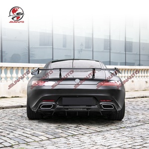 Paraurti auto stile RT forgiato in carbonio con <span class=keywords><strong>Splitter</strong></span> anteriore pannello laterale Kit corpo alare per 15 16 AM-G GT GTS diffusore posteriore Spoiler - Product Image 4