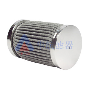 China Airlines élément de filtre à fusion industriel en acier inoxydable résistant à la corrosion treillis métallique en métal plié - Product Image 1