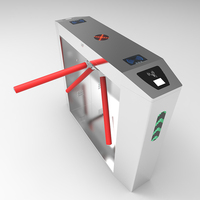 Torniquete Trípode Totalmente Automático de Alta Resistencia, Resistente a la Intemperie IP65, de Acero Inoxidable 304, Anti-Embutidos, con Control Remoto y Lector de Códigos de Barras