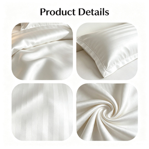 Luxury 300TC 100% Cotton Hotel Bed Linen Set Soft White Duvet Cover Flat Sheet Pillowcase For Hotel Linen Wholesalers - Product Image 4