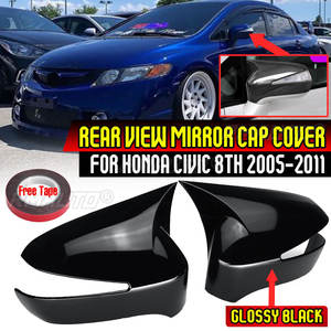 Par de Cubiertas para Espejos Retrovisores Laterales para Honda Civic 8ª Gen 2005-2011 - Product Image 1