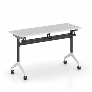 <span class=keywords><strong>Table</strong></span> pliante multifonctionnelle combinable avec filet à livres, porte-gobelet, utilisation scolaire, conférence, formation - Product Image 1
